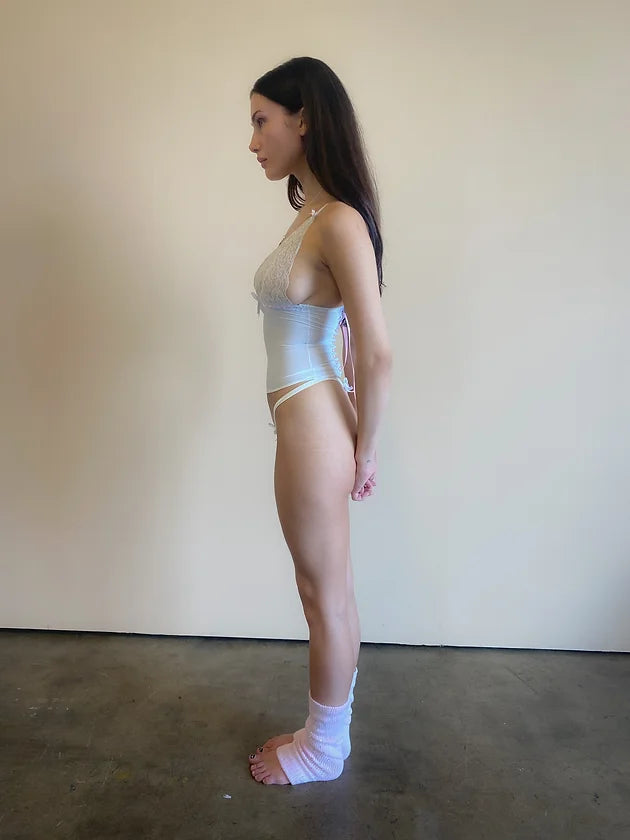 The Pointelle Lace-Up Cami